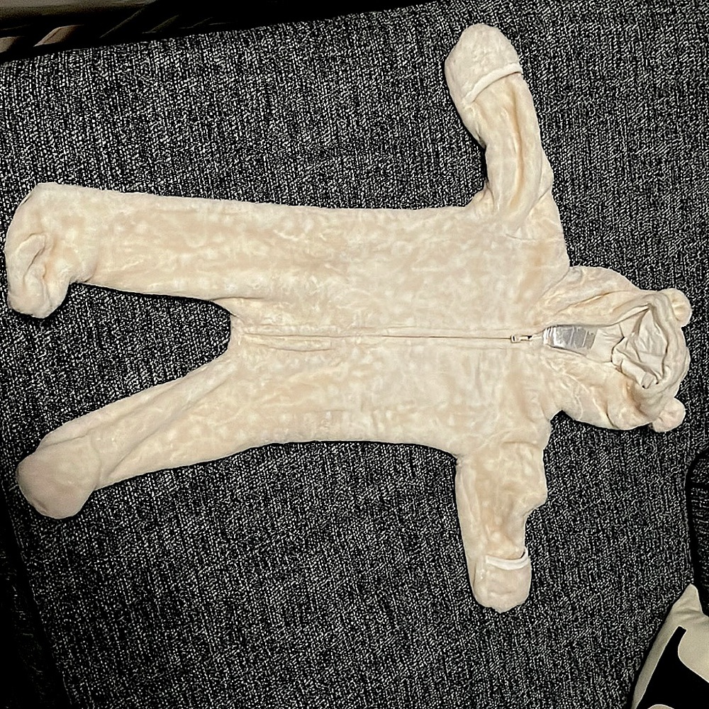 Baby Mack one-piece footie.